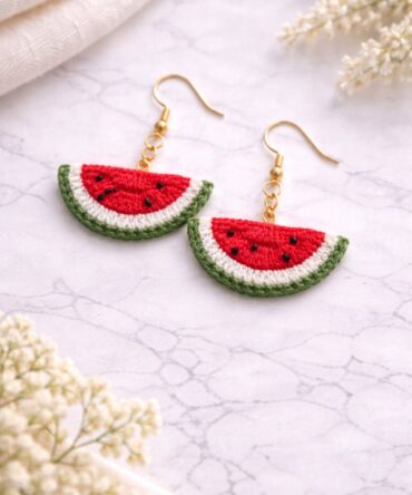 Watermelon Slice Earrings