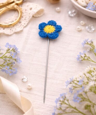 Blue Flower Hijab Pin