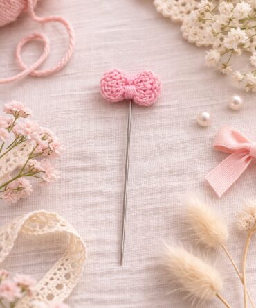 Soft Petal Bow Hijab Pin