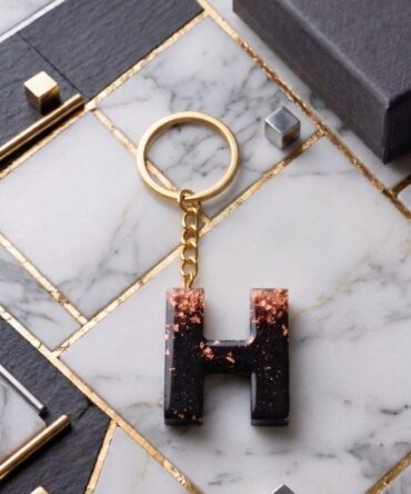 H Shaped Resin Keychain