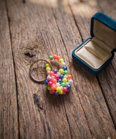 Colorfull Pearl Keychain