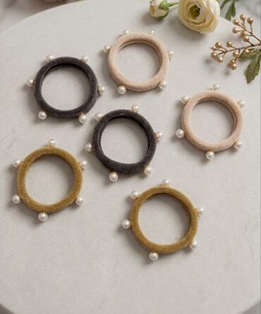 Beads Hair Bows (Pack of 6)